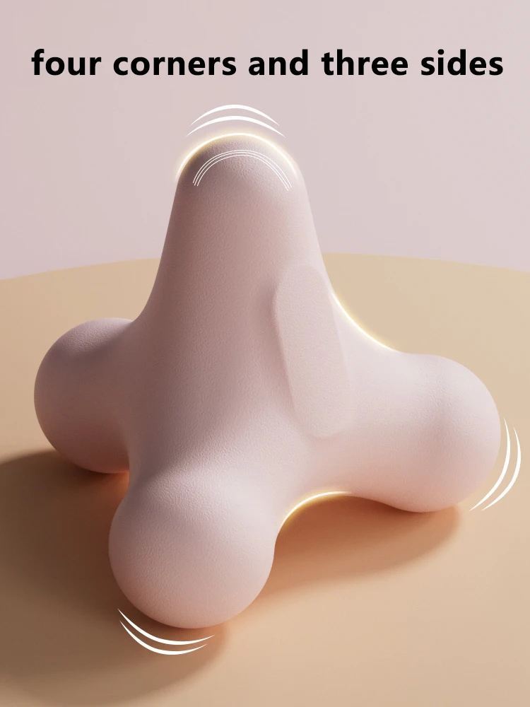 Bola de Fascia de cuatro esquinas, pelota Plantar para masaje de hombros, cuello, cintura, músculos de la mano, ejercicio de Lactate, relajación, pelota de Fitness meridiana