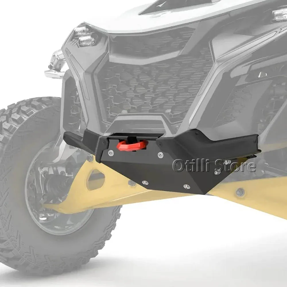 ملحقات UTV لـ Can-Am Maverick R 2024 2025 Dune المصد الأمامي فرشاة الحرس السائل التيتانيوم مافريك R