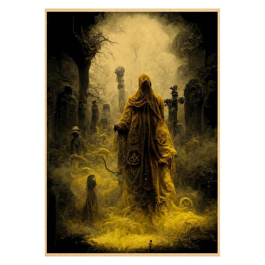 Horror Poster Film Retro Kraft Paper Posters Vintage Home Room Bar Cafe Cinema Decor Aesthetic Art Wall Painting