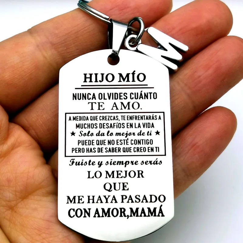 Spanish HIJA MIA/ HIJO MIO Keychain Inspirational Gift Best Gift for Hijo Hija Stocking Stuff Gifts Birthday Present