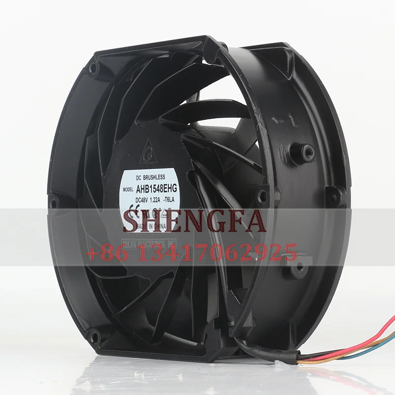 

For Delta Case Fan DC48V 1.22A AHB1548EHG EC AC 17cm Frequency Converter Large Air Volume Industrial Cooling Fan 170X150X50MM