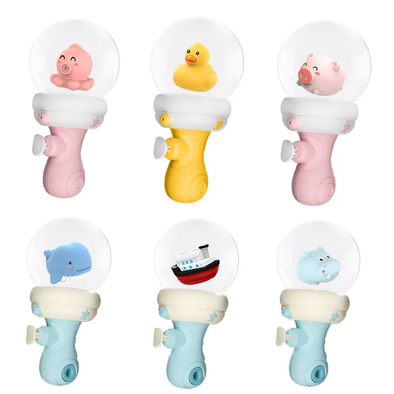 Pistola de água verão ao ar livre pistola de água gama praia piscinas batalha de água diversão jogar pequenos brinquedos crianças luz dos desenhos animados caixa cega