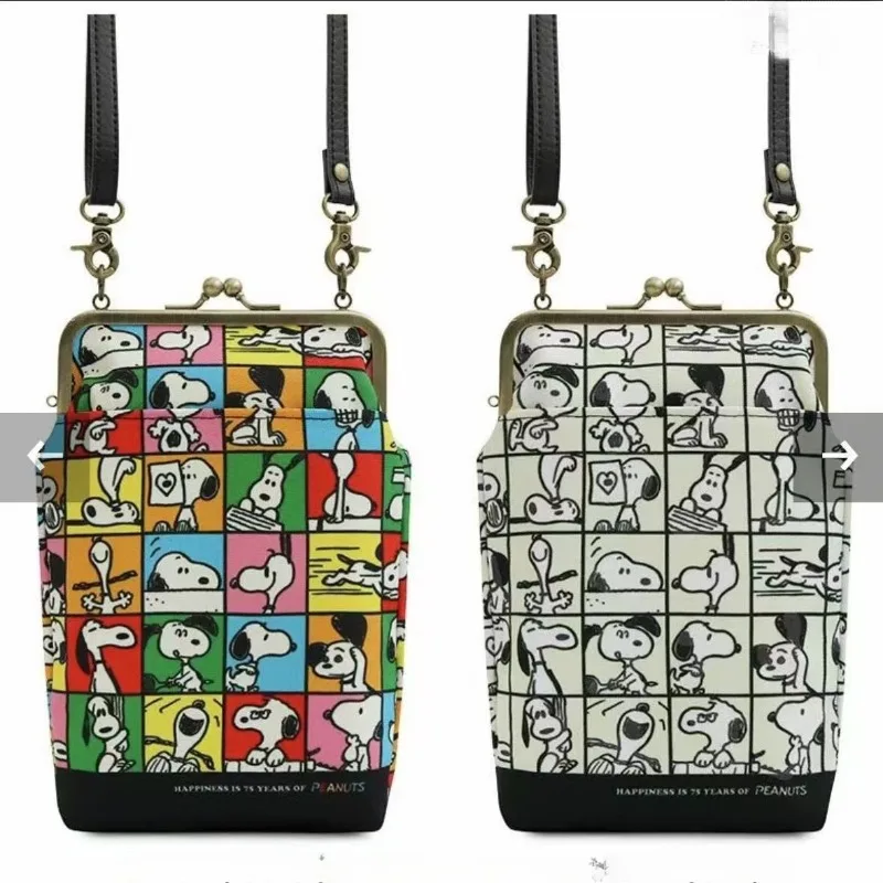 

Snoopy cartoon cute one-shoulder crossbody bag cartoon pattern creative large capacity storage mobile phone bag gift wholesale