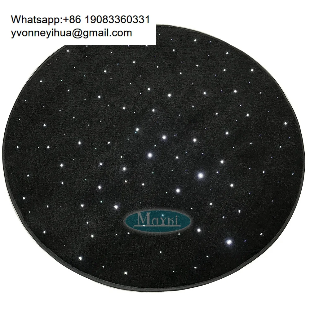Autism Therapy Visual Color Changing Fiber Optic Carpet Sparkling Star Carpets Sensory Room Equipment Carpet Star Rugs