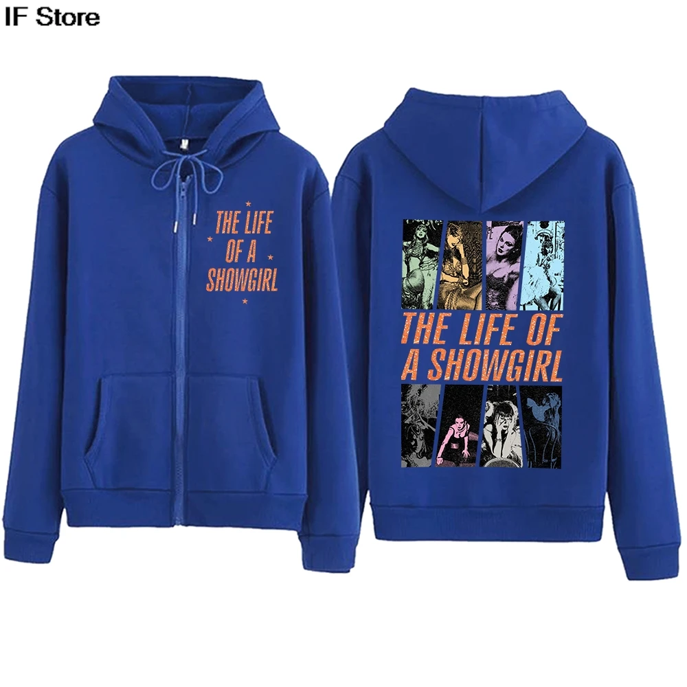 حياة فتاة Showgirl TS قلنسوة بسحاب Harajuku الهيب هوب البلوز القمم الجديدة في هوديس وبلوزات Kpop الرجال النساء هوديس y2k #4