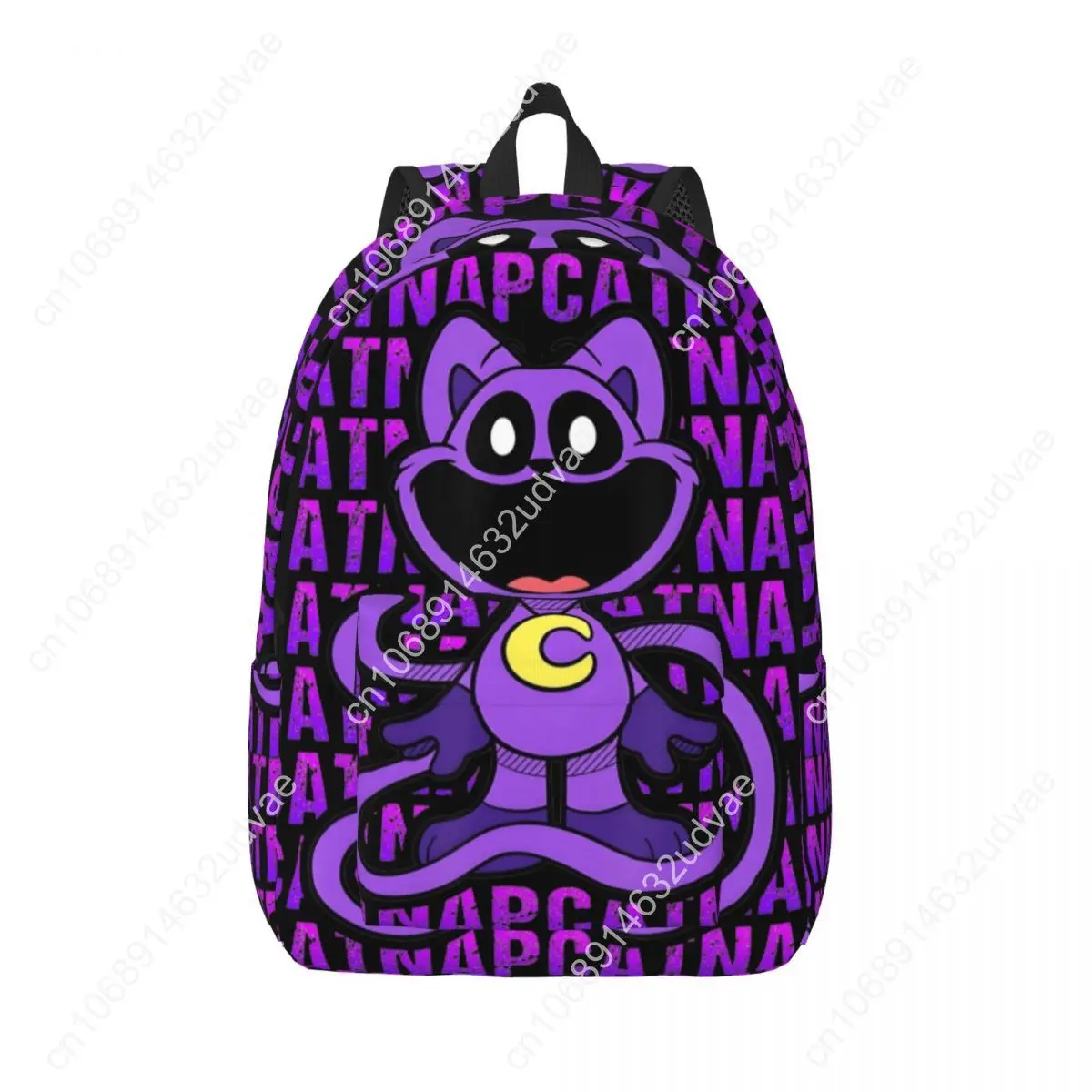 

Catnap Text Cat And Dog Backpack Men Women High School Hiking Travel Daypack Smiling Critters Cartoon Laptop Canvas Bags Outdoor