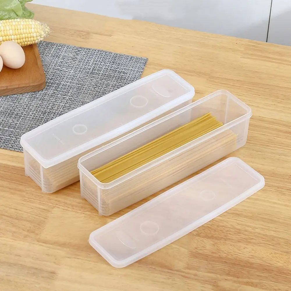 Contenedor portátil para fideos y espaguetis, caja de almacenamiento transparente para Preservación de cereales, 4 colores, para el hogar