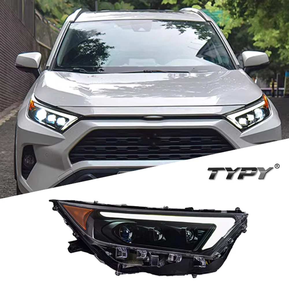 

TYPY New LED Headlight Upgrade Modified Full Head Lamp For Toyota RAV4 2019-2022 Turn Signals Daytime Running Lights