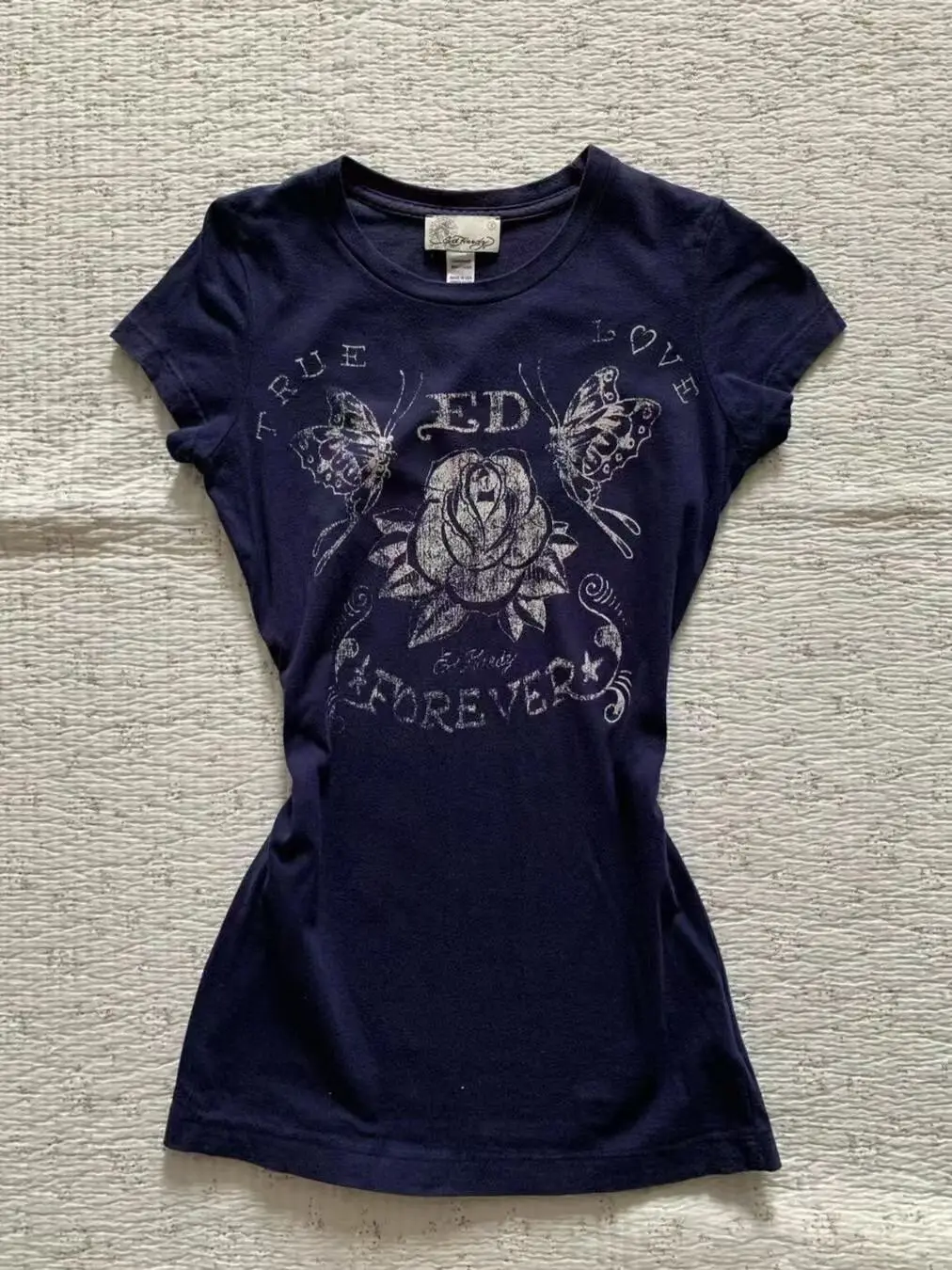 

2000S T-shirt graphic print woman top goth O-Neck Short sleeve punk vintage Harajuku Korea Slim emo summer Streetwear Y2k Grunge