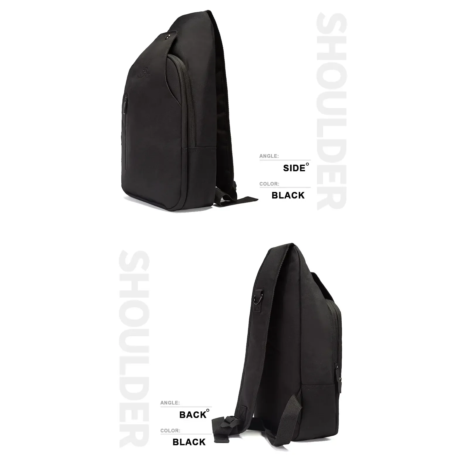 Baasploa Shoulder Bag Outdoor Cycling Hiking Waterproof Large Capacity Chest  Casual College OUTfits Back Multi-Pocket Crossbody