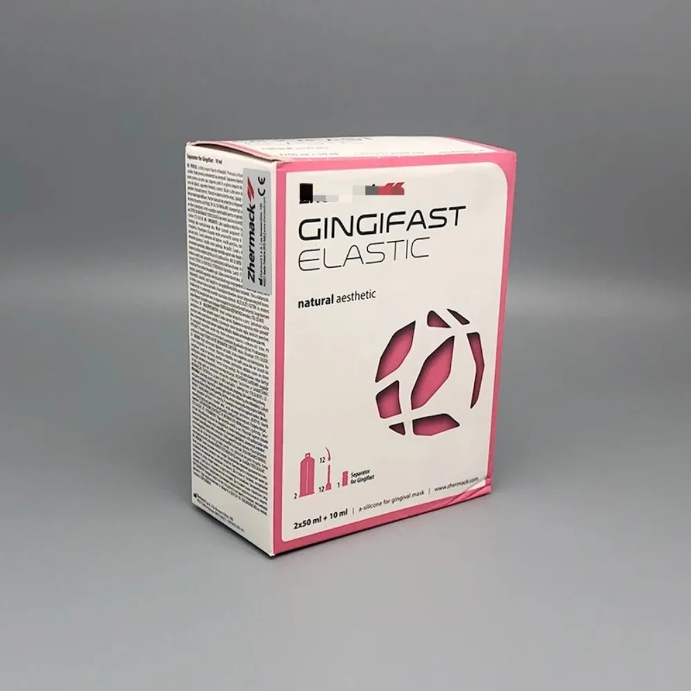 Zhermack Gingifast Elastic Dental Silicone Gingival Mask Material Fast Cure High Elastic Natural Aesthetic Gum Duplication Kit 1