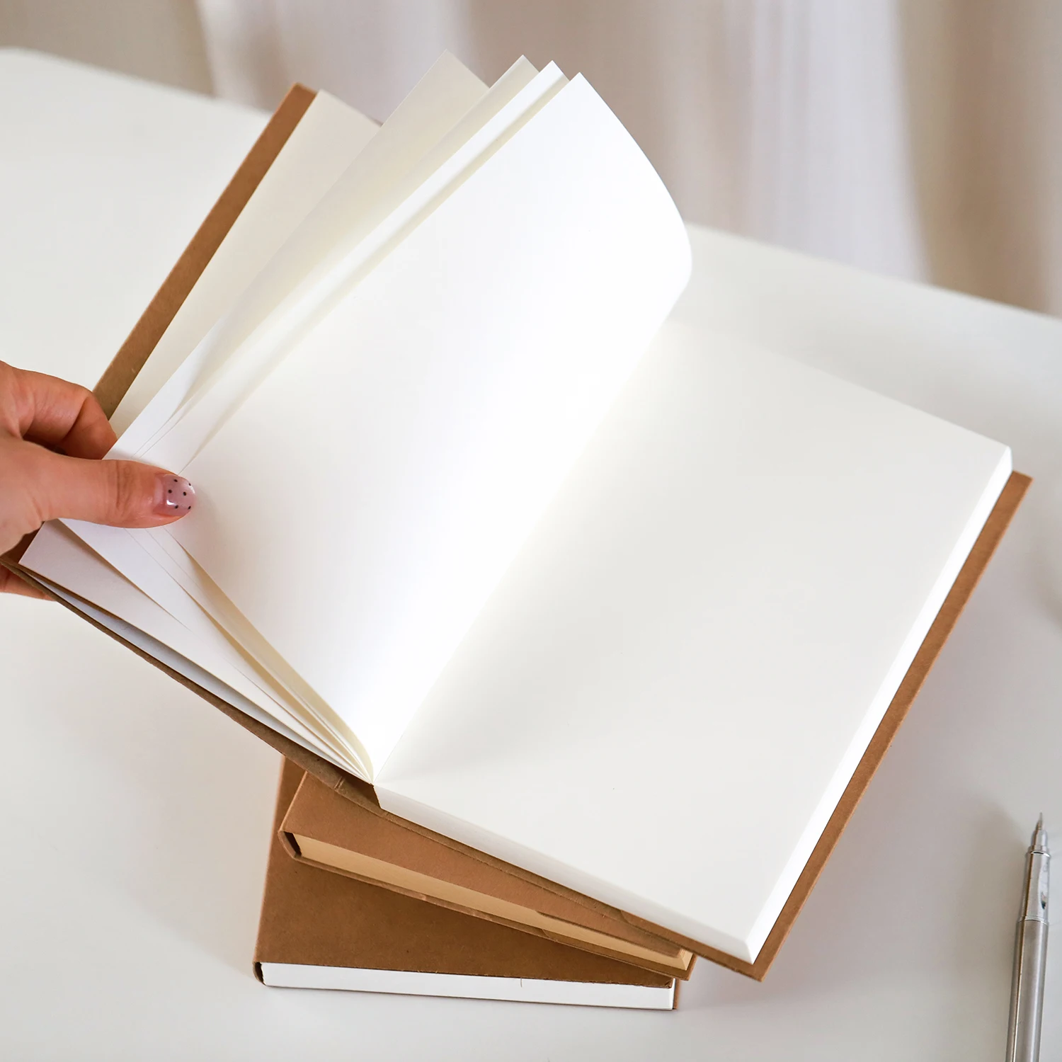 Minimalist Kraft Paper Notebook, Thickened, High Aesthetic Value, for Reading Notes and Jotting Down Notes