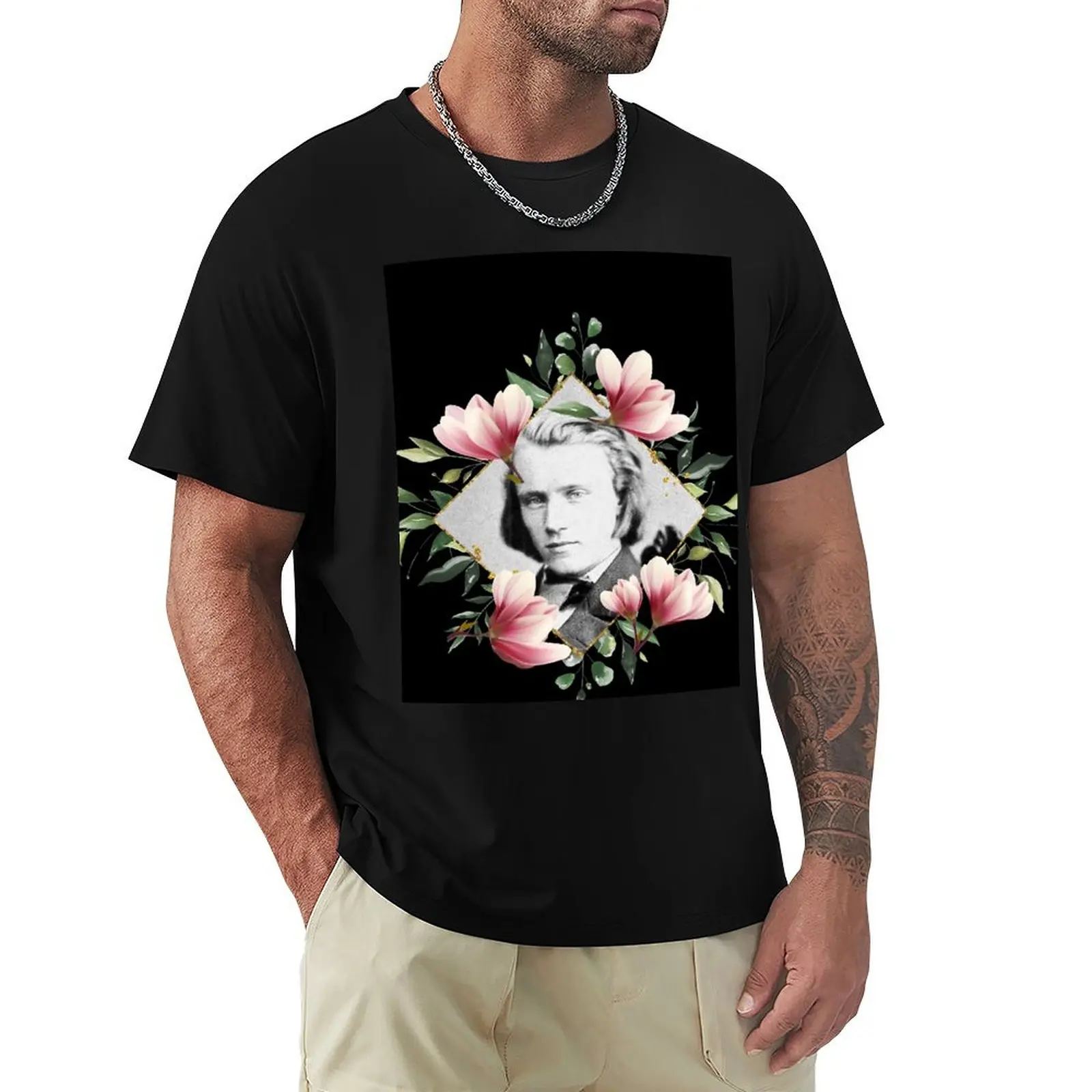 

Johannes brahms T-Shirt valentines clothes cotton graphic tees cheap stuff plus sizes mens clothing