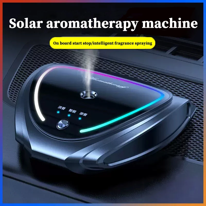 Solar car mounted aromatherapy perfume for cars High grade parking sign Men's decorations Atmosphere light Car mounted automatic