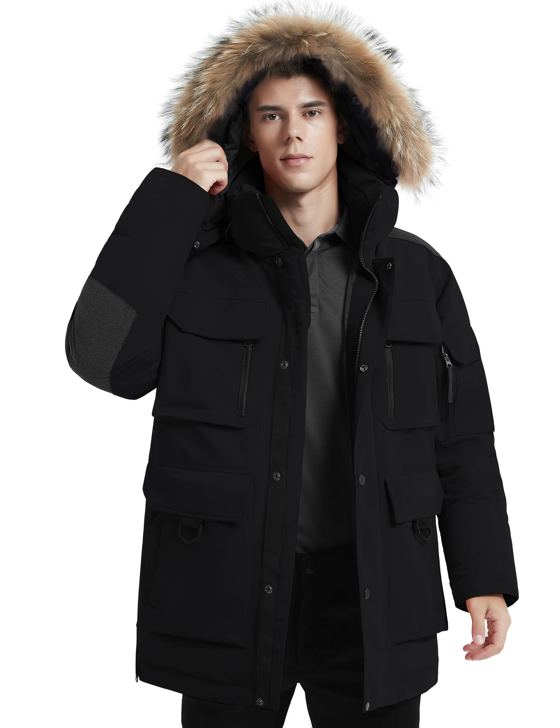 2022New  Winter down jacket for men  White Duck Down Casual Hooded Warm High Quality Outdoor Parker Windproof Waterproof