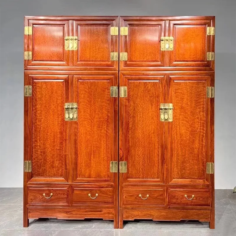 خزانة علوية على شكل زهرة بورمية صغيرة من خشب الكمثرى العطري، خشب الصندل الأحمر، تخزين راقي