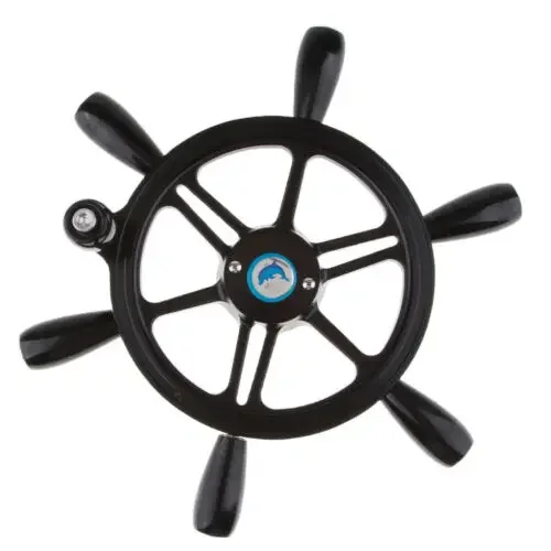 

15" Boat Aluminum Steering Wheel 6 Spokes Marine Yacht Wheel