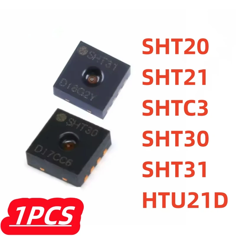 1Pcs/lot 100% New SHT21 SHTC3 HTU21D SHT31 SHT30 SHT20 DigitalTemperature and Humidity Sensor Chip IC