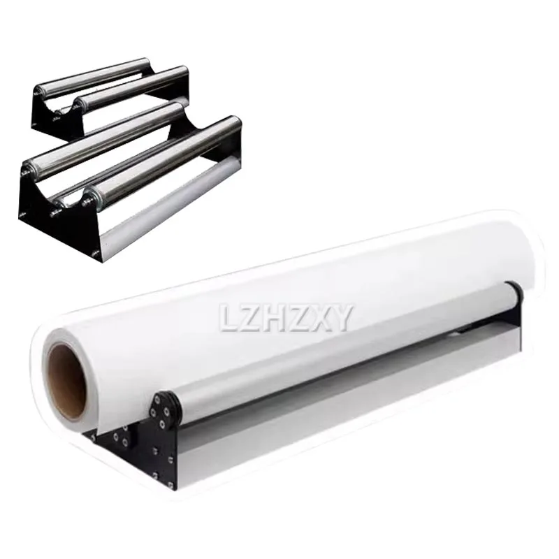 

CF01 Paper Roll Dispenser Paper Cutter Rack Media Roll Holder Aluminum Rod Length 50/ 70/100cm Advertising Material Rack