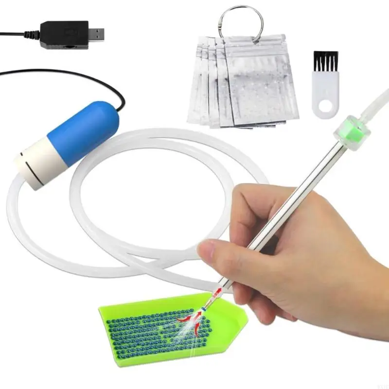 WXTC Automatic Gemstones Drill Pen avec stylo à conception ergonomique d'aspiration réglable stylo pierres précieuses pour