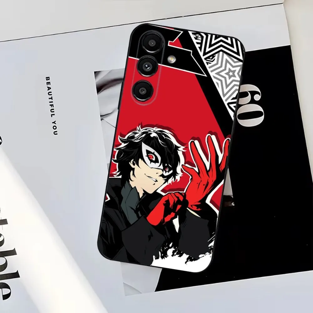 Game P5 P-Persona 5 Phone Case For Samsung S25,S24,S23,S22,S21,S20,S10,Ultra,Plus,Lite,FE,Soft Silicone Black Cover