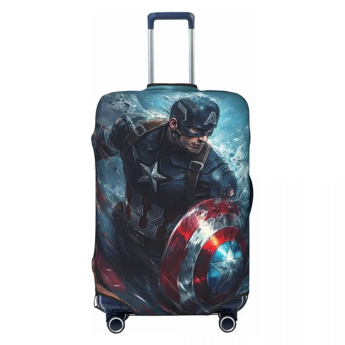 

Защитный чехол для багажа Капитана Америки на заказ, милый аниме-мультфильм, классическая пленка, дорожный чемодан, защитный чехол для 18-32 дюймов
