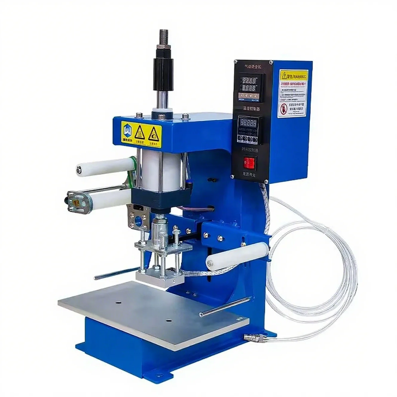 Halbautomatische Heißprägemaschine für Gold, Silber, Prägung, Leder, Holz, Papier, Kunststoff, Logo, Bronzierung