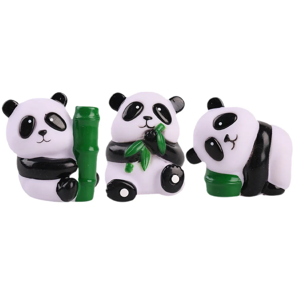 Funny Panda Squeeze Toys 3pcs Stretchy Fidget Sensory Kids Compact Party Favors Cartoon Gifts
