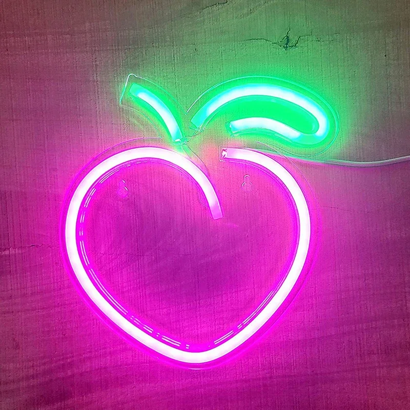 Unicorn Neon Light Acrylic Banana Shape Fast Food Pink Wall Neon Sign for Party Wedding Shop Restaurant Birthday Home Decoration