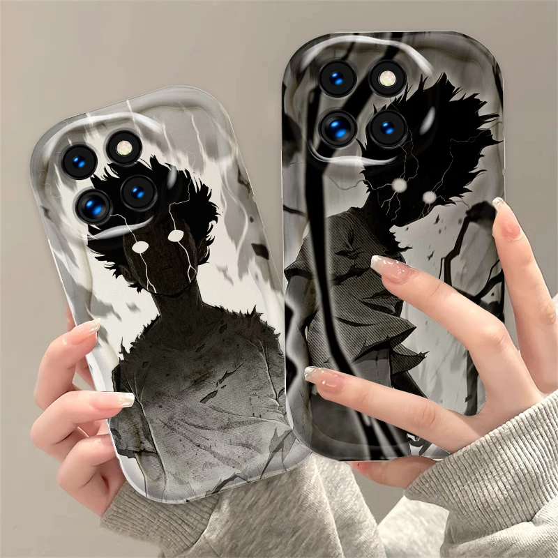 Japanese Anime Mob Psycho 100 For Xiaomi Mi 14 12 12T 11 Lite Poco M6 X6 X5 X4 X3 Pro GT NFC 5G Wave Oil Cover Phone Case