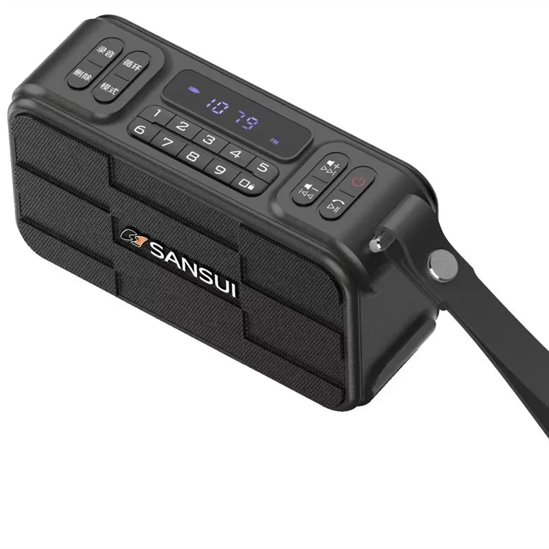SANSUI F29 Portable Wireless Bluetooth Speakers FM Radio Outdoor