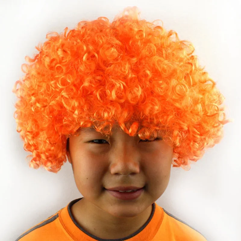 1pc Afro Circus Fancy Hair Wigs Fans Caps Costume Party Synthetic Wig Decor Supplies Cosplay Headdress for Kids Adults