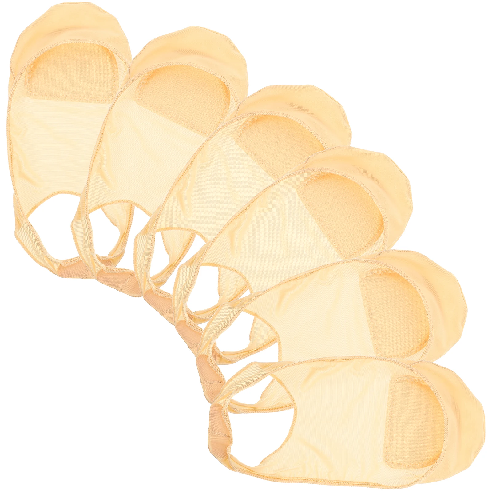 

5 Pairs Pink Half Foot Women Breathable Comfortable Washable Non Skid Forefoot Socks Ladies Shoe Liner Heel Socks