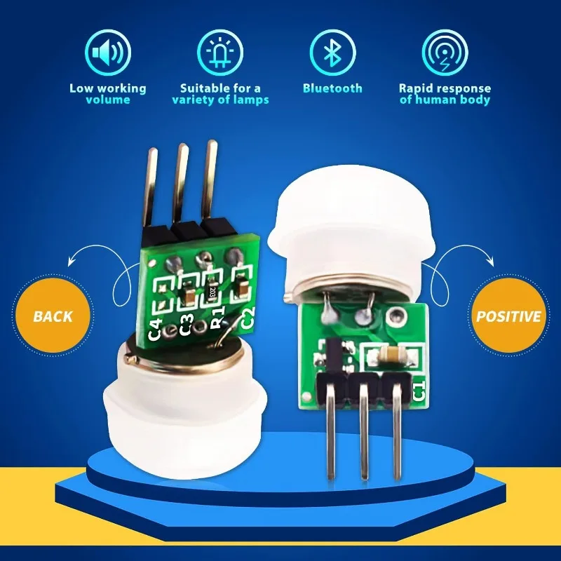 1-10pcs AM312 PIR Motion Sensor Outdoor Mini Pyroelectric Infrared PIR Human IR Sensor Module Body Manual Motion Sensor Detector image 3