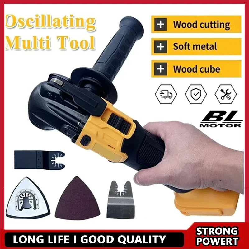 

Fit Dewalt Compatible Quick Release Oscillating Tool Brushless Multi-Functional Electric Trimmer 20V Battery Compatible Renovato