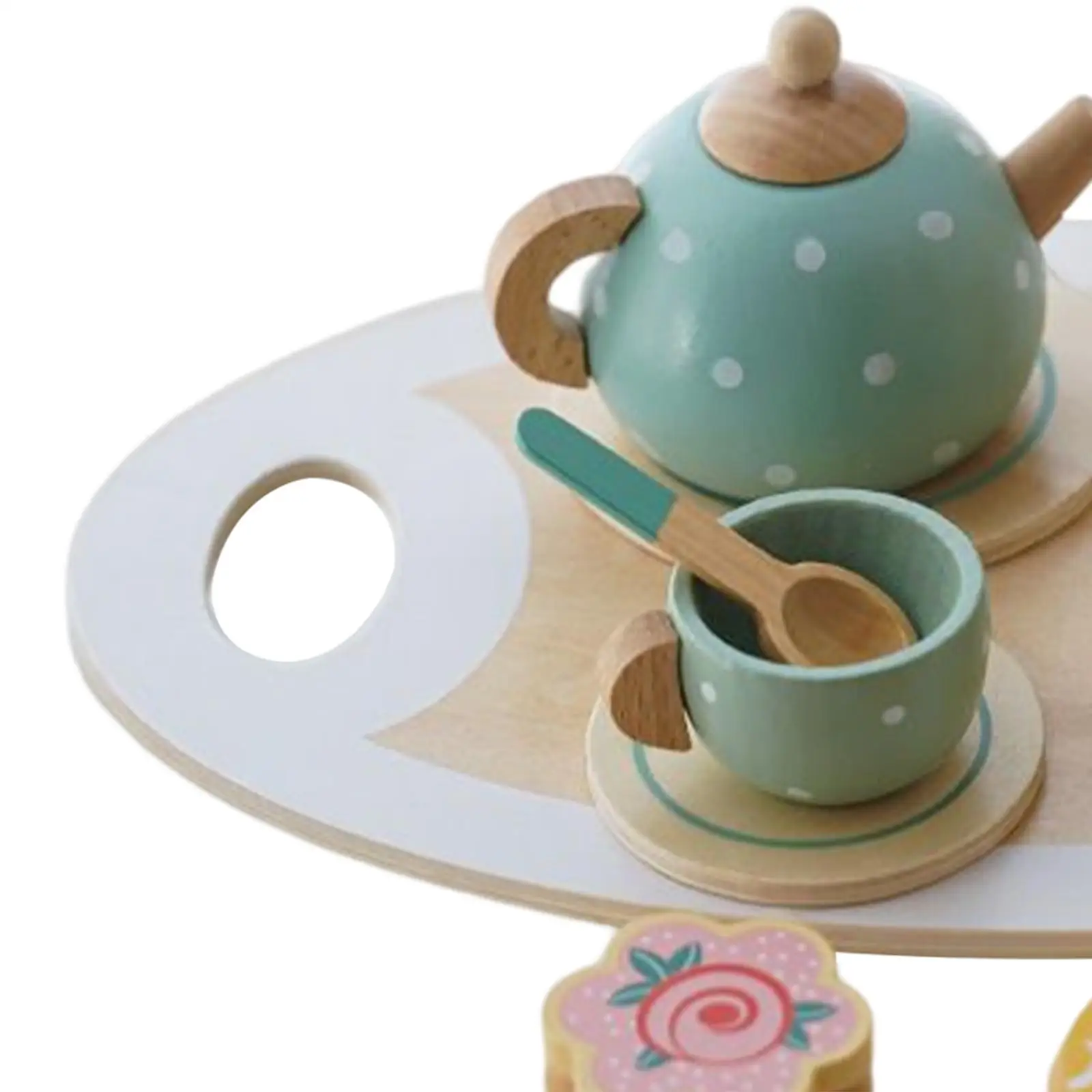 15Pcs Pretend Tea Party Tableware Developmental Toy for Toddlers Ages 3 4 5 Years Old