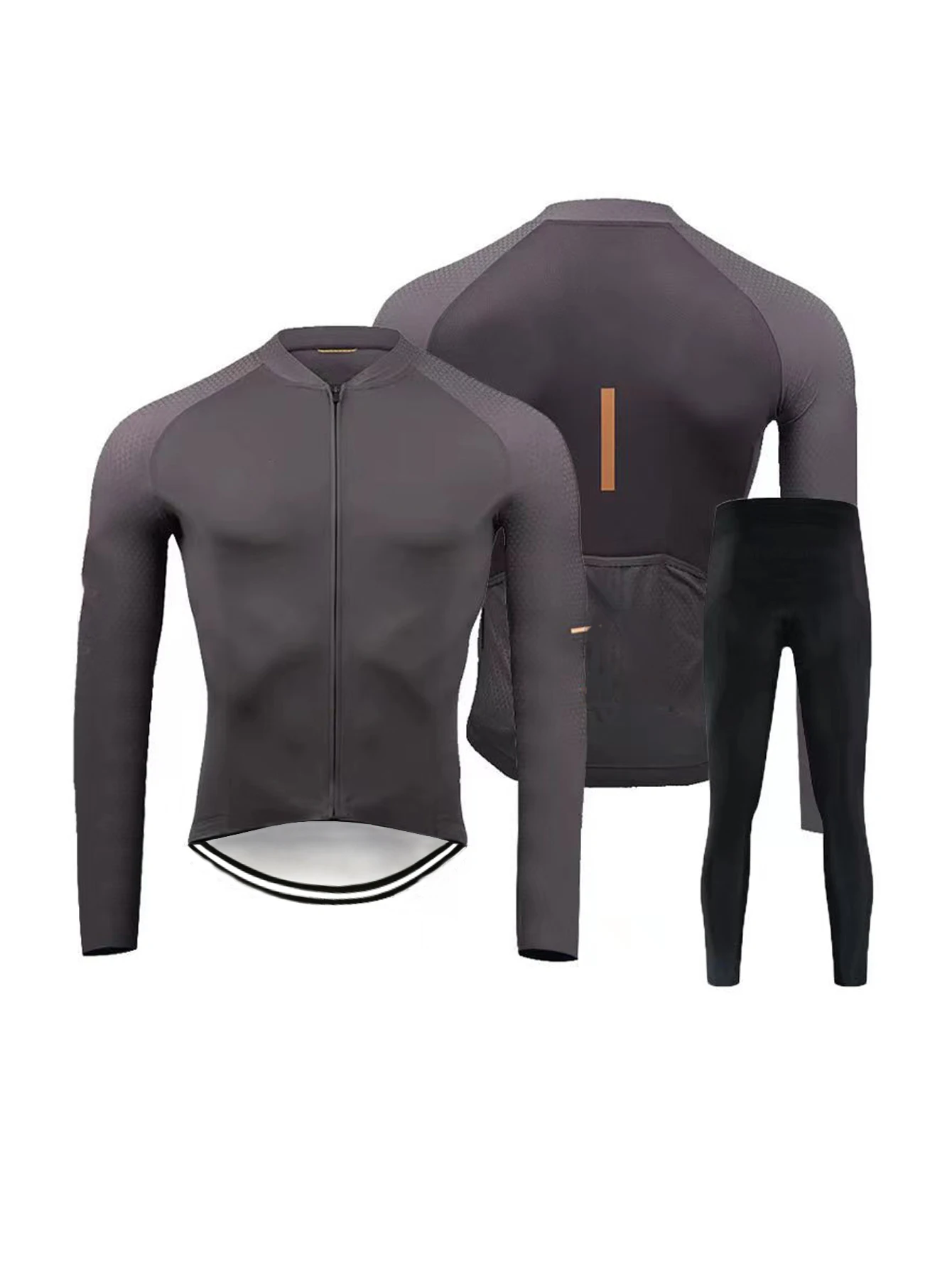 

Mens Cycling Jersey Set Team Long Sleeve Cycling Clothing Men Kit Road Bike Shirt Suit Bicycle Bib Shorts