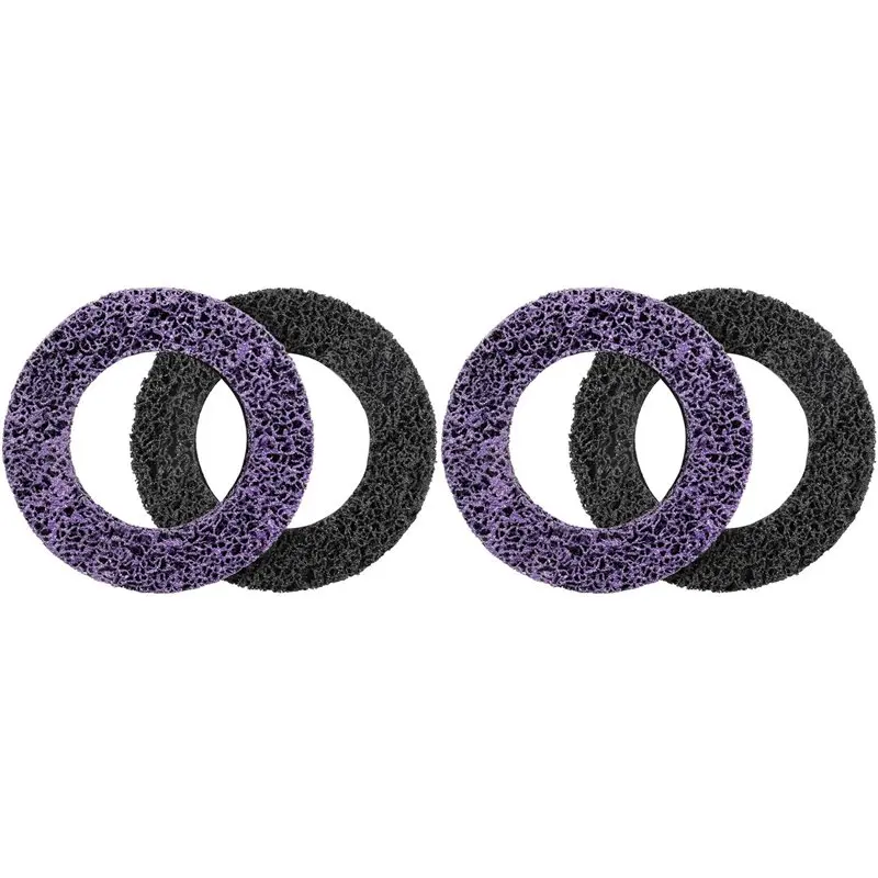 

DT19-4Pcs Coarse Cleaning Discs Diameter 150Mm CSD Disc Nylon Fabric Disc For Processing, Metal, Wheel Hub Cleaner