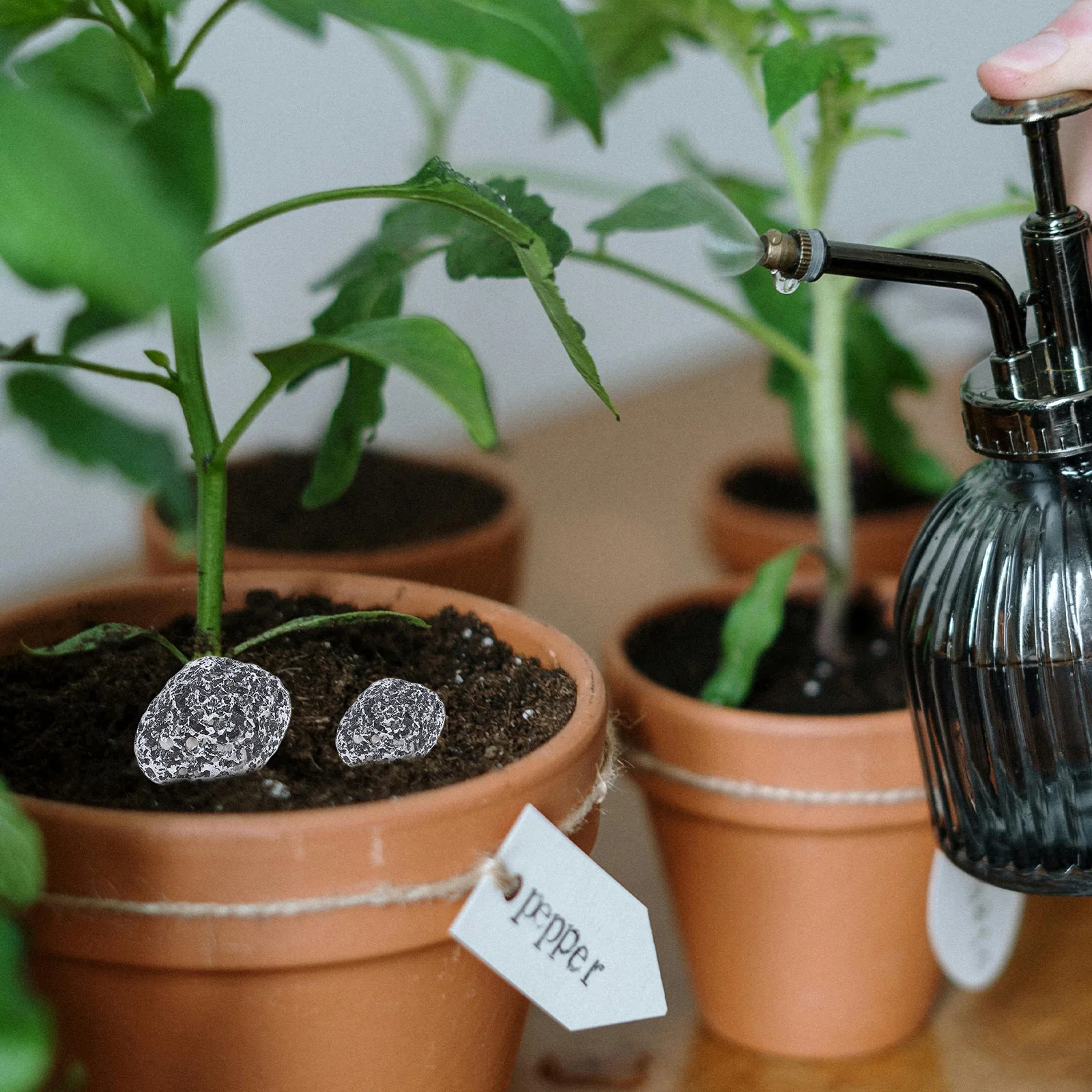 Pierres artificielles décoratives réalistes, 6 pièces, fausses pierres pour artisanat, bricolage, Simulation de pierre de jardin, Terrarium, plantes d'aquarium