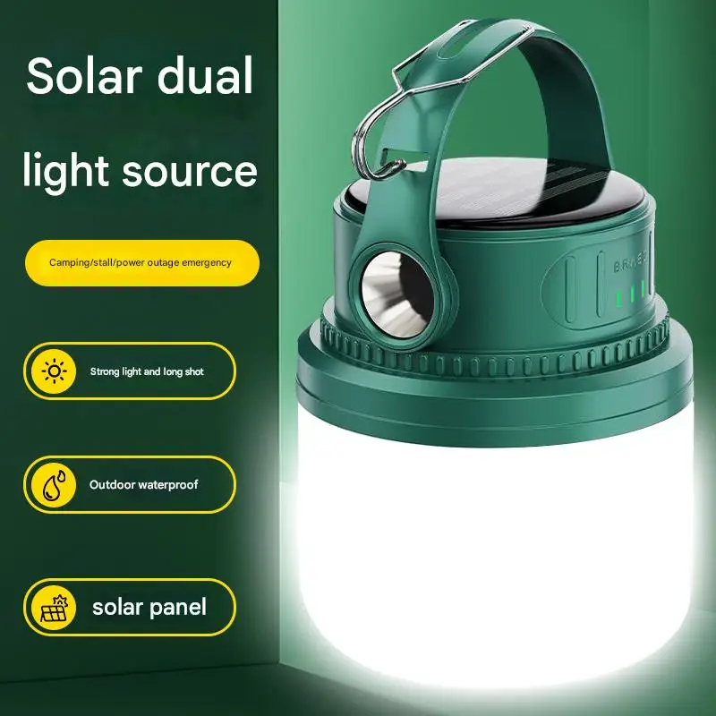 

Кемпинговый фонарь IP66 емкостью 11200 мАч ​ | Ручной рабочий фонарь с магнитным крючком, боковым фонариком и зарядным устройством для телефона, все ночь для пеших прогулок E