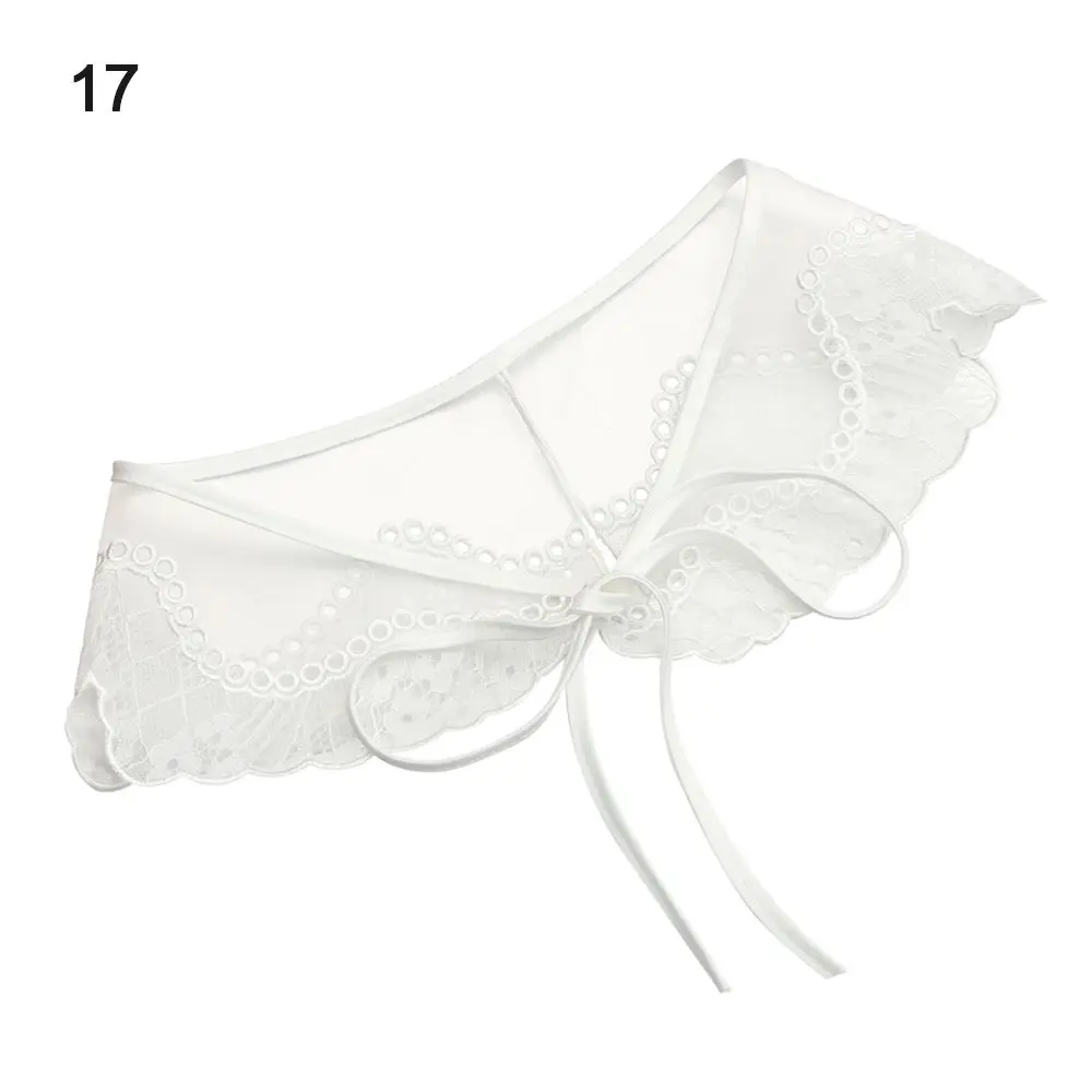 

Новая модная регулируемая накидка-шаль для декора одежды, кружевной воротник-стойка, мини-накидка, съемный фальшворотник, лацкан, имитация полупердевки