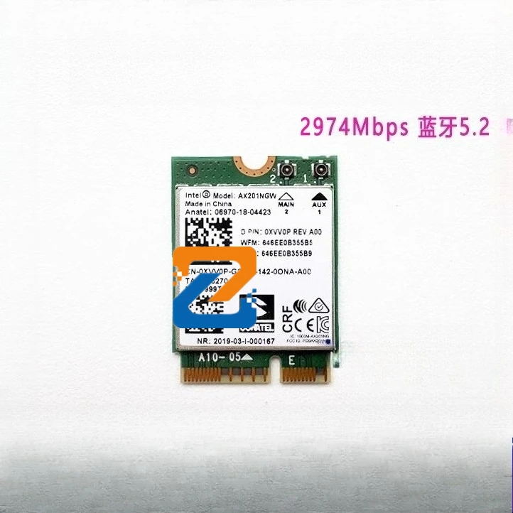 

Беспроводная карта WI-FI для ноутбука Dell Gaming G15 5510 5511 5520 5521 5525 5530 Беспроводная сетевая карта Bluetooth WIFI6
