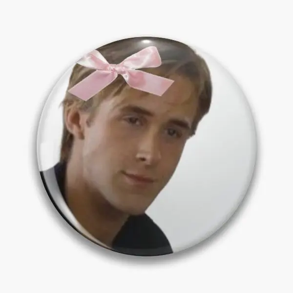 Coquette Ryan Gosling  Soft Button Pin Jewelry Clothes Badge Brooch Cartoon Fashion Hat Lapel Pin Cute Funny Decor Gift Collar