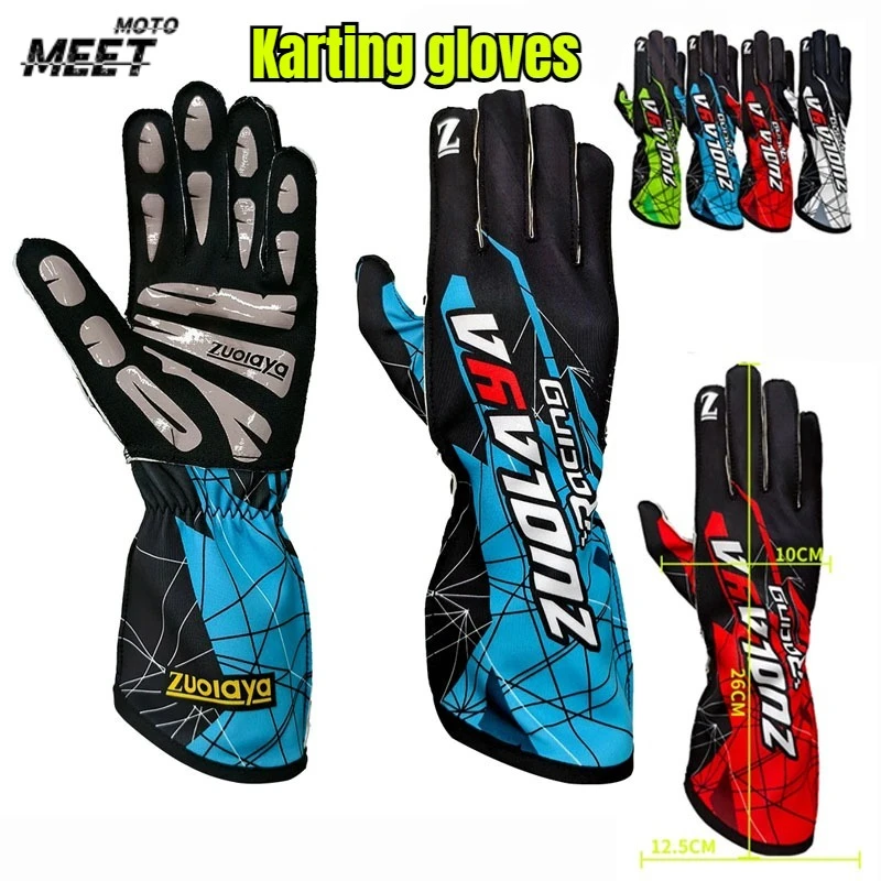

Karting Glove Vehicle Racing Long Gloves Motorcycle Racing Gloves Silicone Non-slip Men Go Kart Race Gloves Man Women Kids
