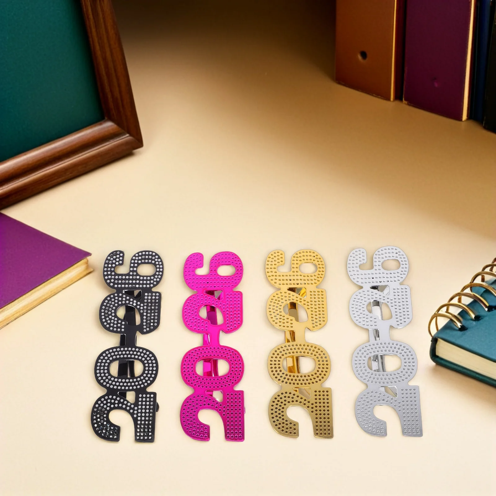 

4Pcs 2026 New Year Glasses Unique Design Photo Booth Eyewear Party Favors Celebration Props Plastic Happy New Year Glasses