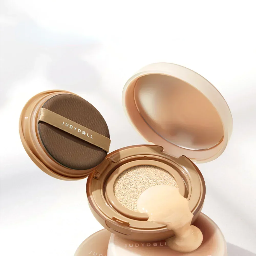 JUDYDOLL Air Cushion Makeup Foundation คอนซีลเลอร์ควบคุมน้ํามัน Long-Lasting Non-removal Foundation สําหรับผิวมันแต่งหน้าเครื่องสําอาง