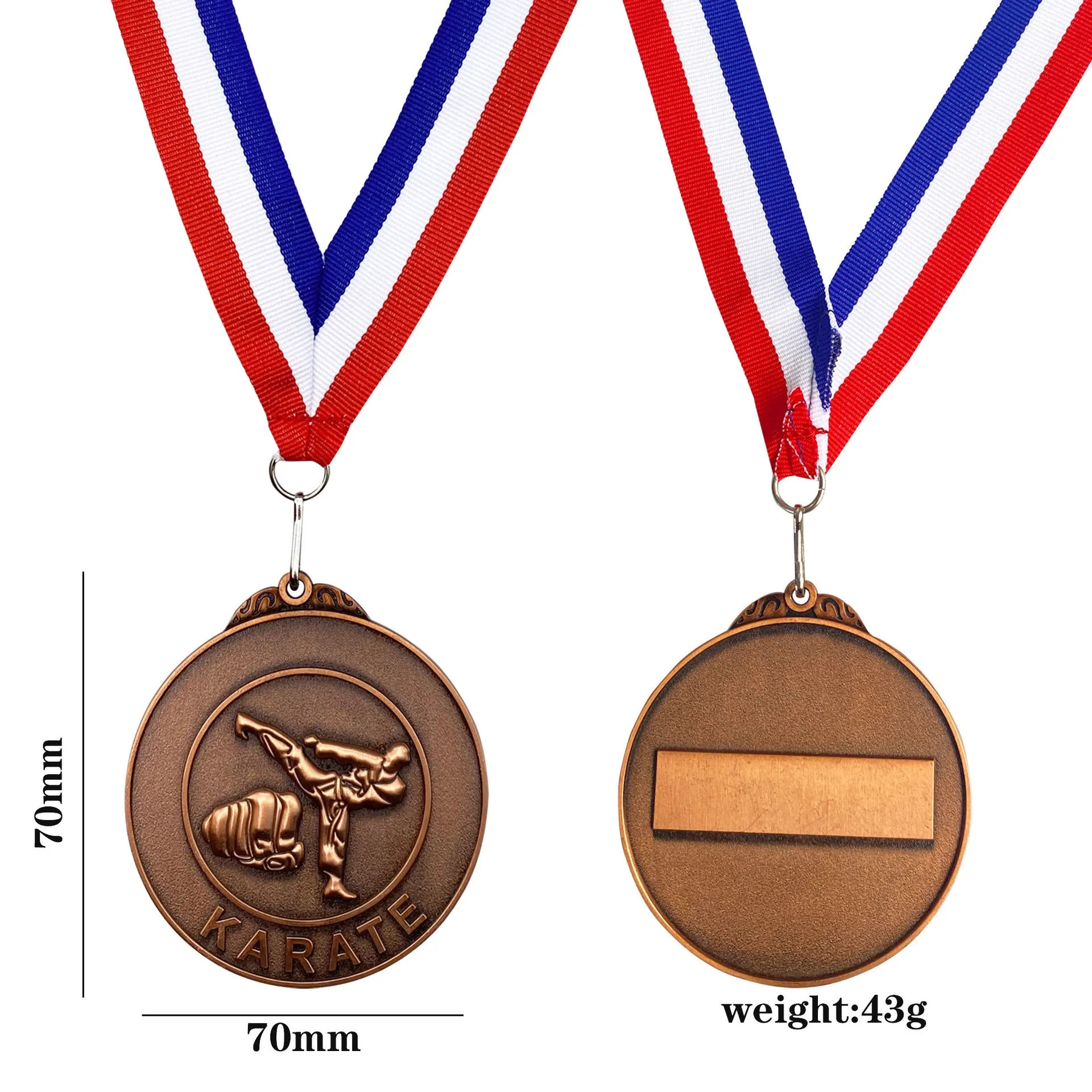 Spot Karate Boxing Competition Medals Plated with Ancient Medals, Popular Products