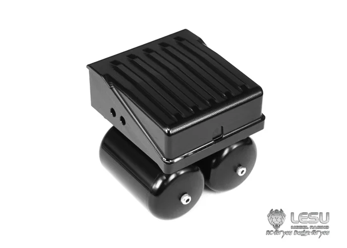 LESU pezzi di ricambio scatola batteria in metallo accessori serbatoio aria per 1/14 Tamiyaya modello RC trattore camion veicolo auto TH02268