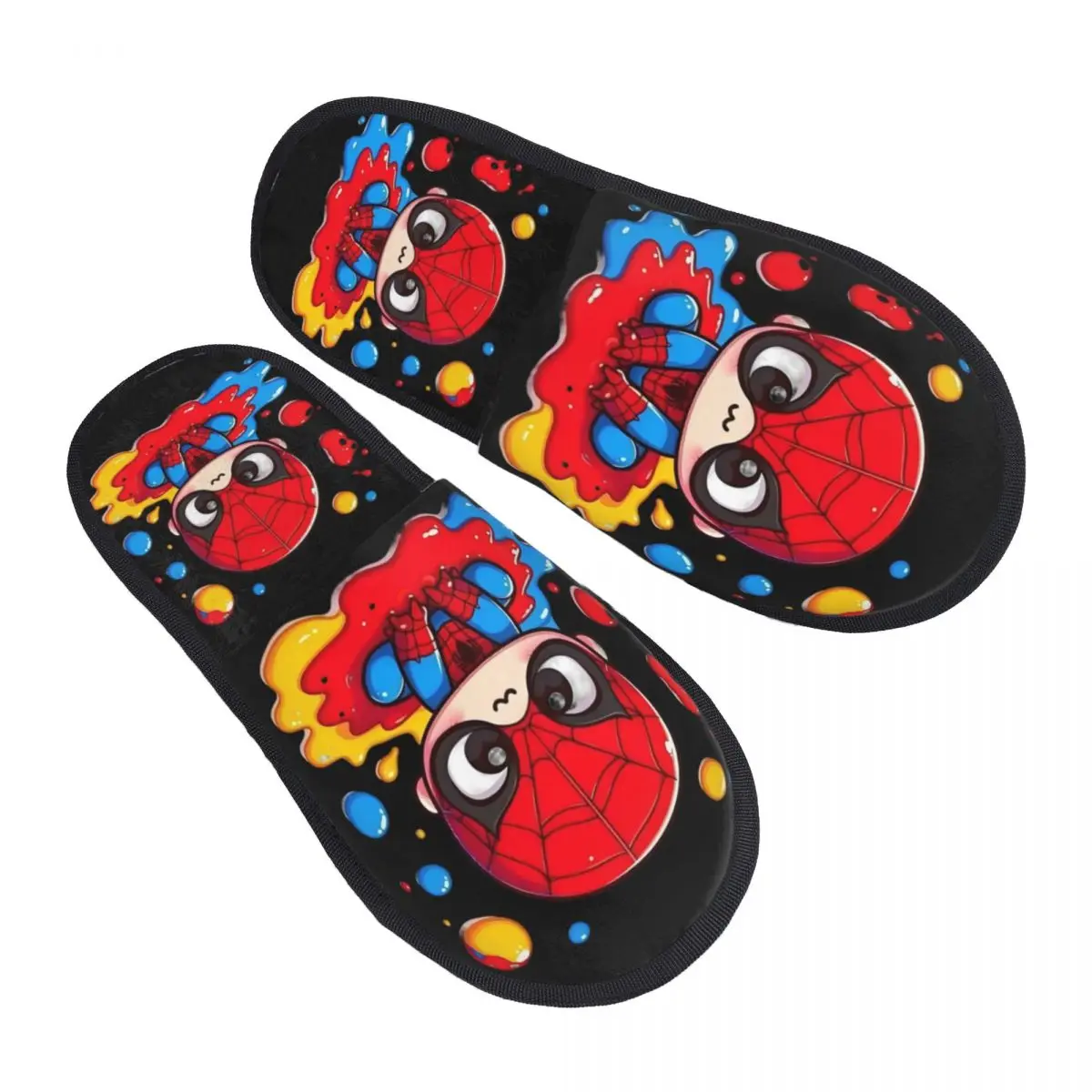 

Пользовательские гостевые тапочки с изображением Человека-паука для ванной комнаты, женские милые домашние тапочки с героями мультфильмов Marvel Hero