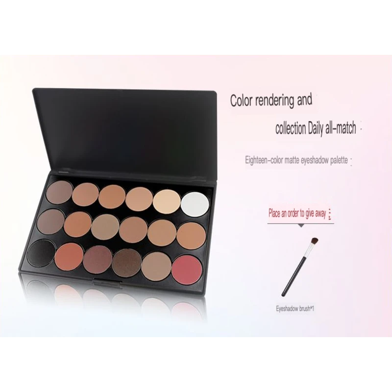 Camilla 18-Color Full Matte Bright Eyeshadow Palette Contouring Makeup Artist Designed Ground Color Palettes